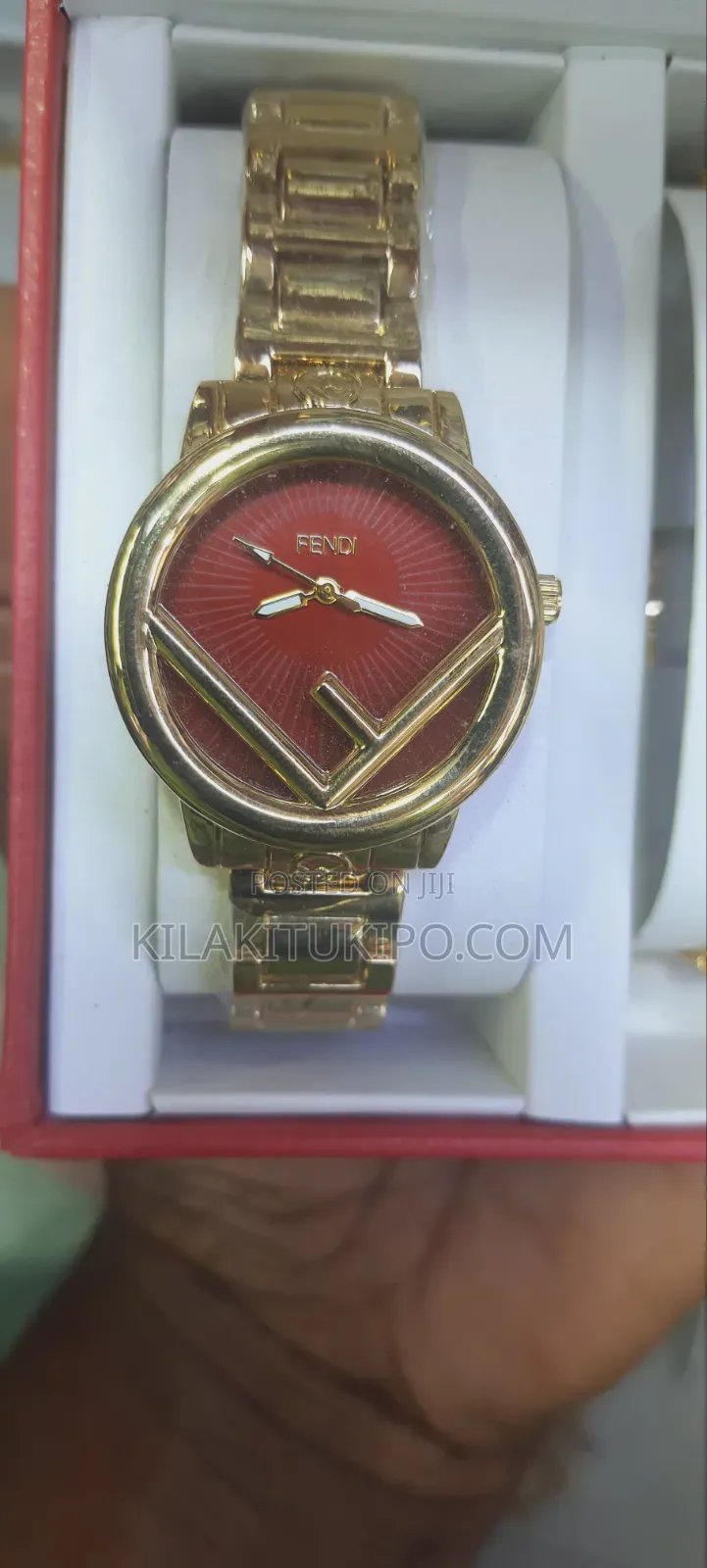 Fendi- Watch Bracelet Necklace Ring Ear Ring 5in 1