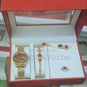 Fendi- Watch Bracelet Necklace Ring Ear Ring 5in 1