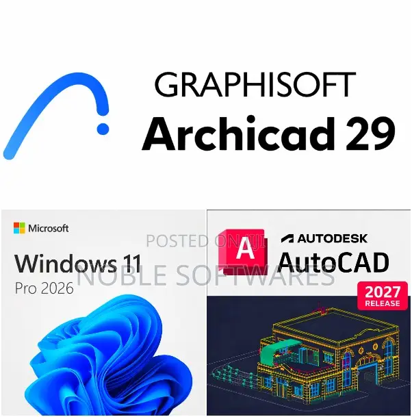 Windows 11 Pro + Autocad 2027 + Archicad 29 ( Installation )
