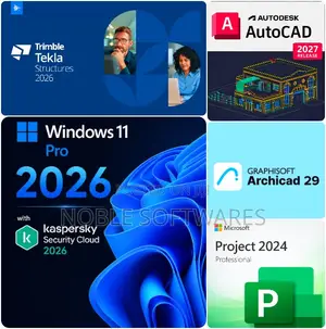 Windows 11 Pro + Ms Project Pro 2024 + 3d Modeling Softwares