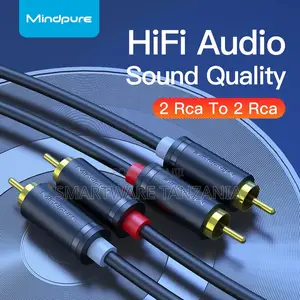 Mindpure Hifi Audio 2 Rca to 2 Rca Cable for Premium Sound Experience
