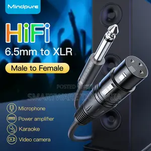 Mindpure Hifi 6.5mm to XLR Male to Female Audio Cable for Sound