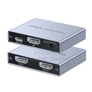 Mindpure Hdmi Splitter 1x2 for High-Quality Dual Display Connectivity