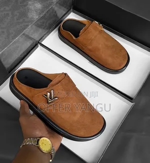 Lv Easy Mules Suede