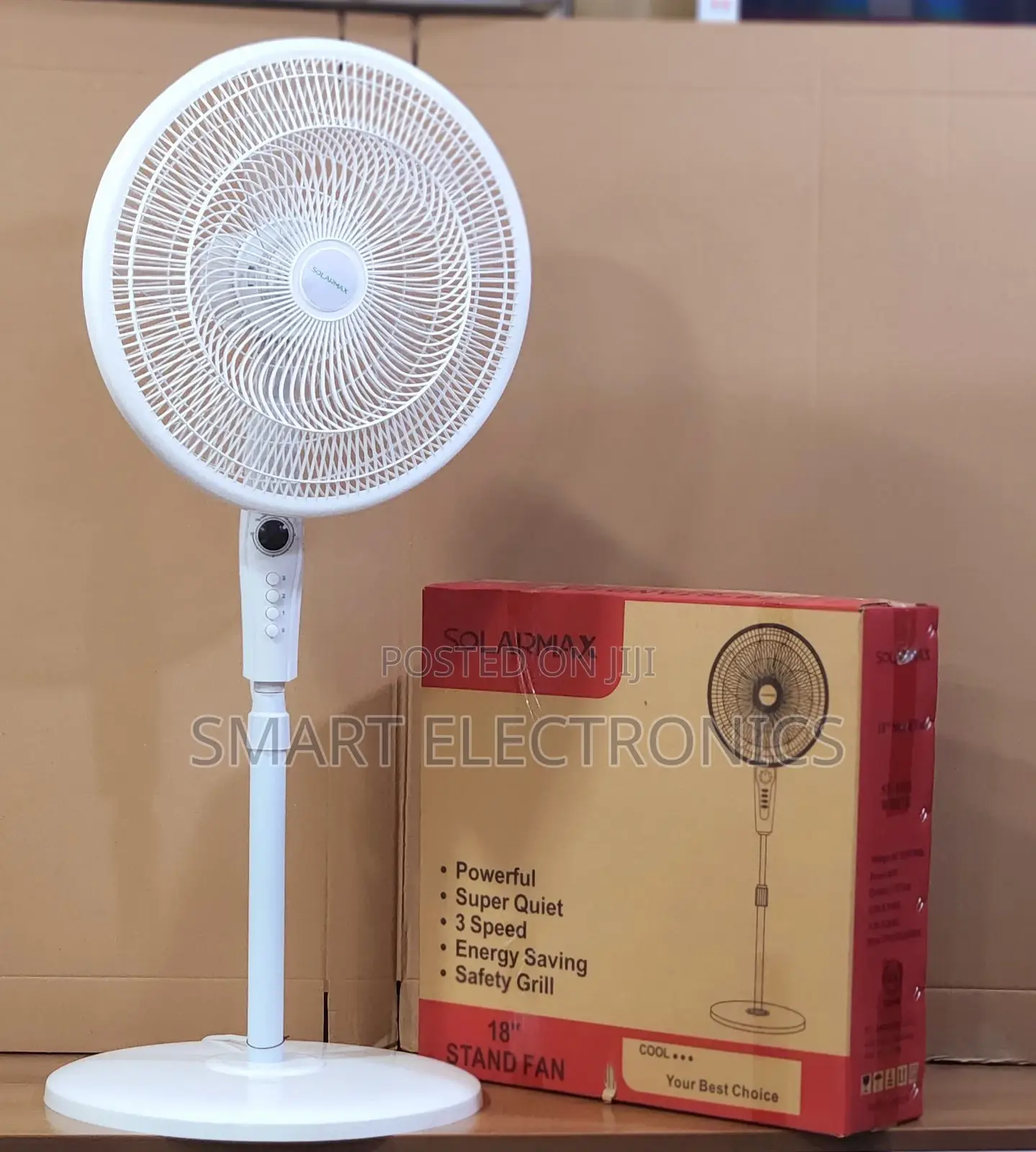 Solarmax 18" Standing Fan Sf-1801 – White