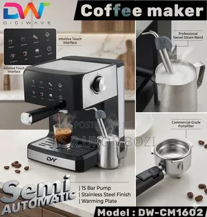 *Digiwave Semi Automatic Coffee Machine