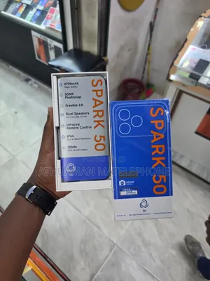 New Tecno Spark 50 128 GB Gray