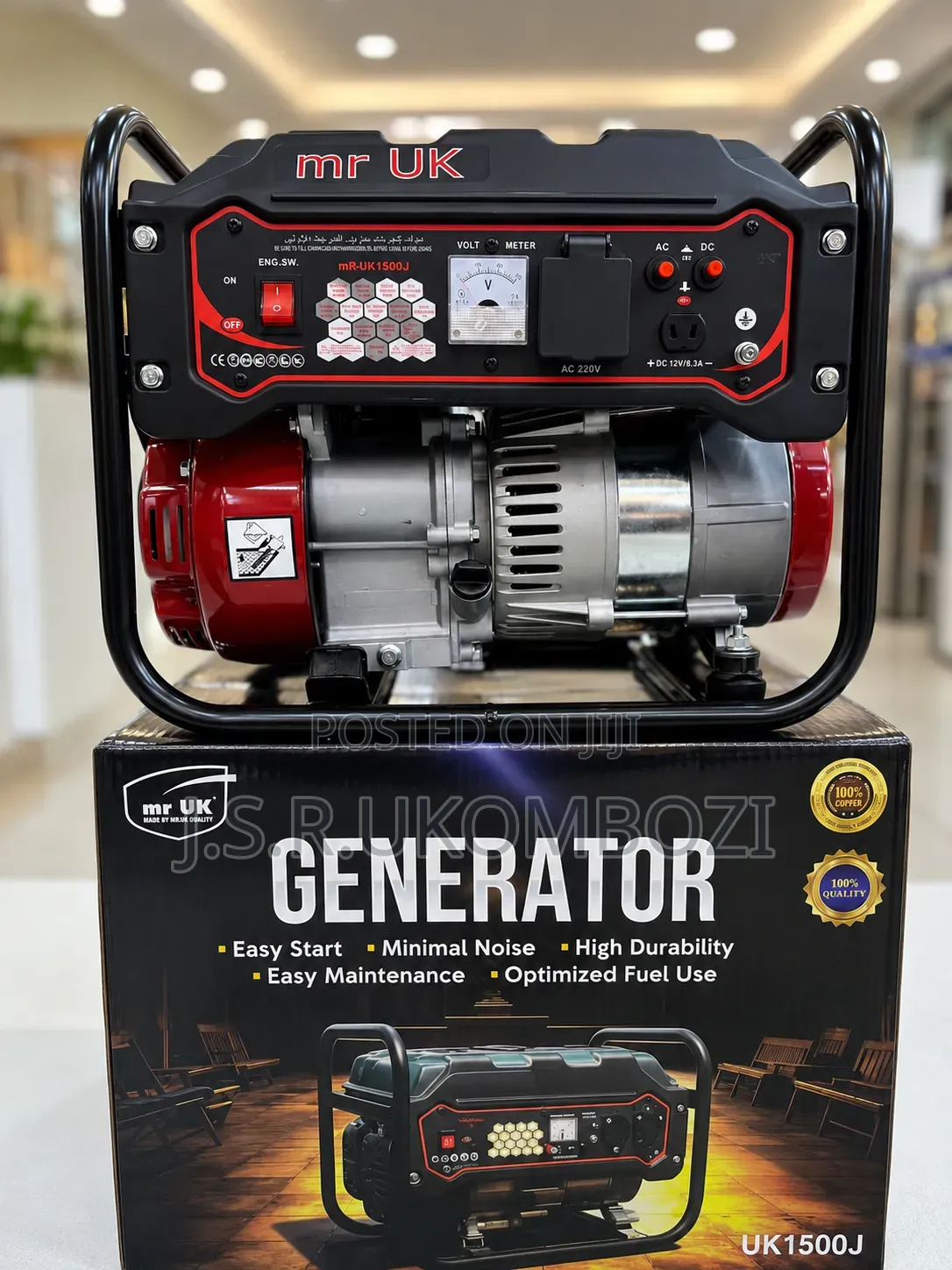 Generator Uk 1500
•Easy Start 
•Minimal Noise 
•High