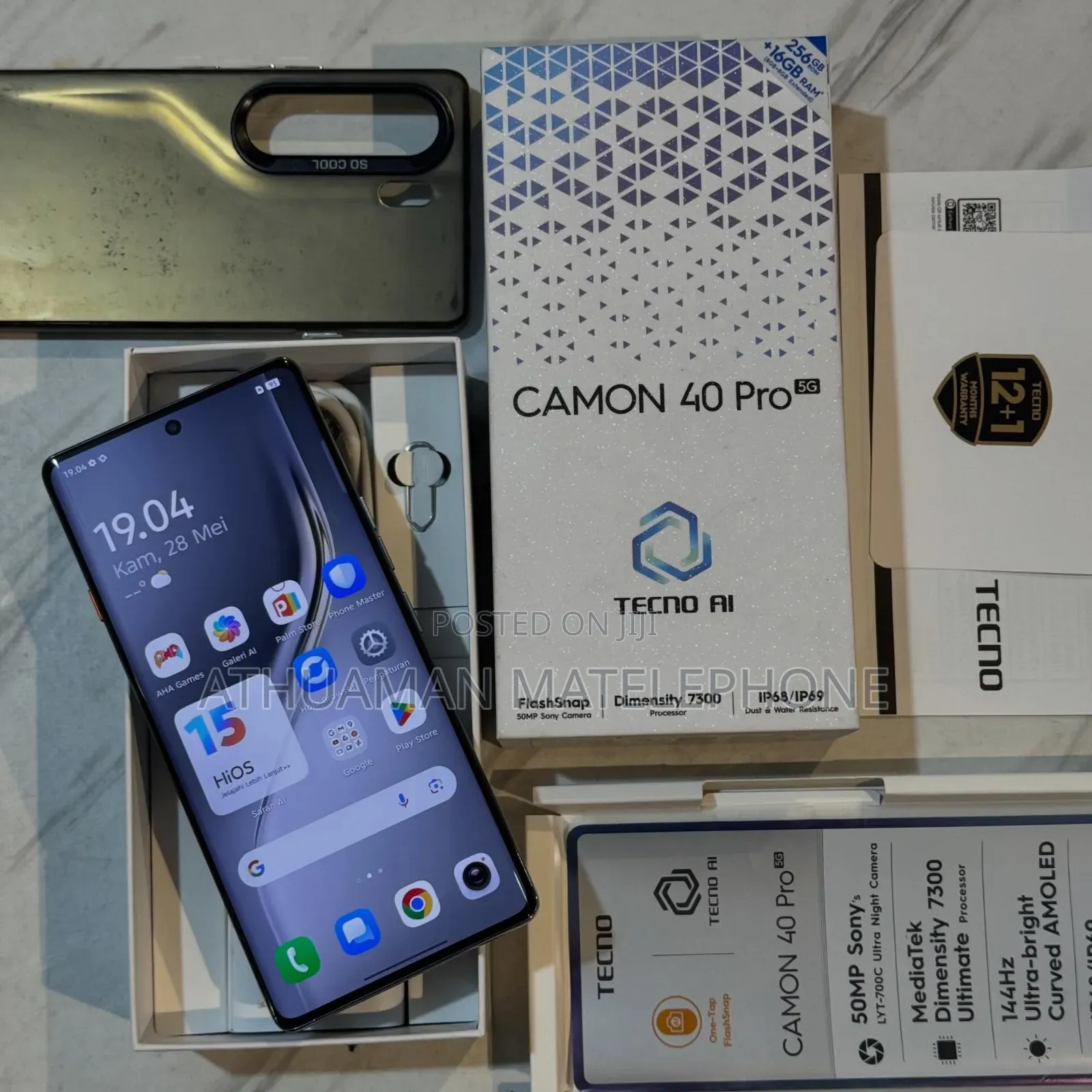New Tecno Camon 40 Pro 5G 256 GB Silver
