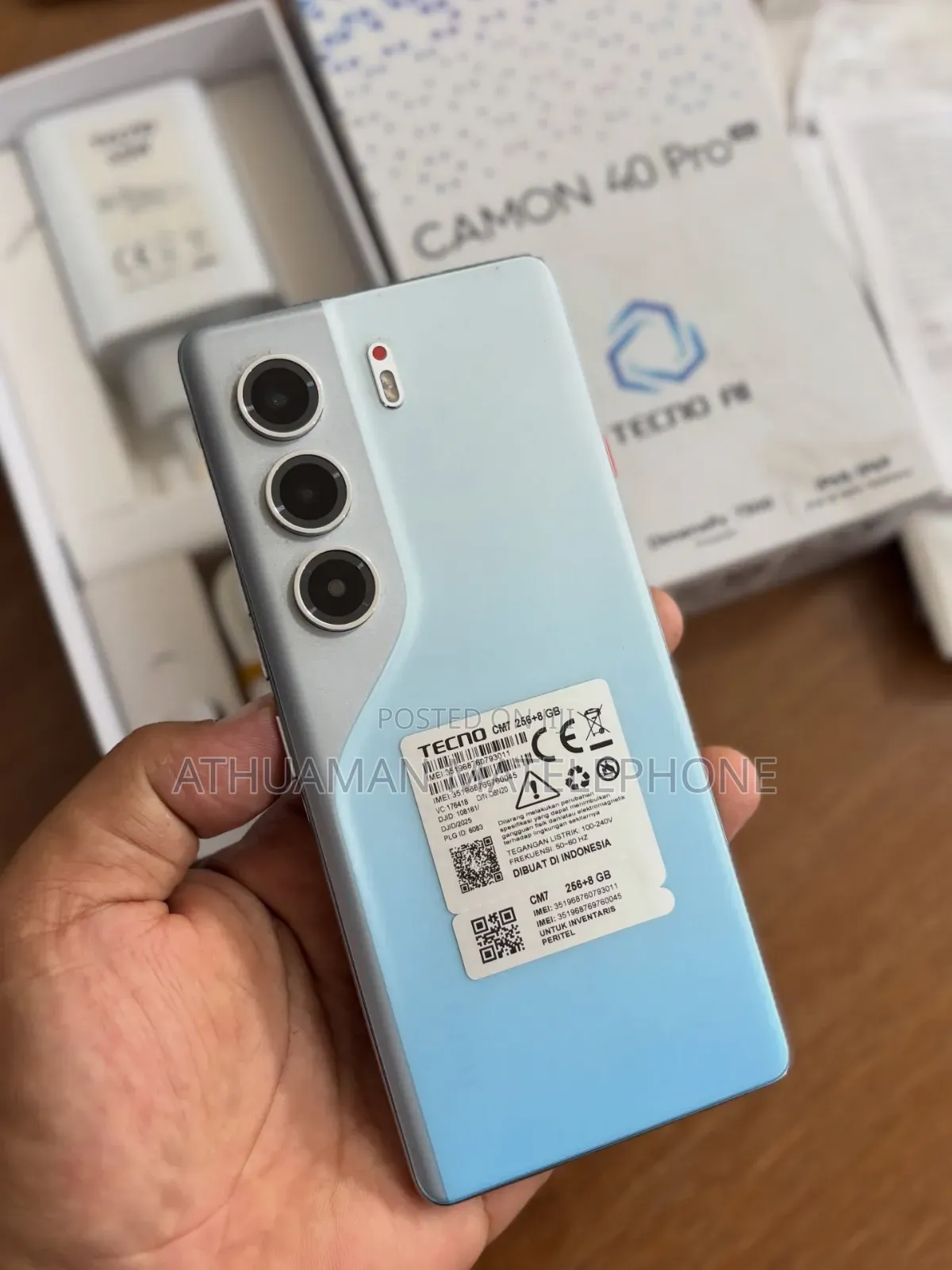 New Tecno Camon 40 Pro 5G 256 GB Blue