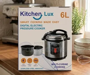 6ltrs 10 in 1 Kitchen Lux Pressure Cooker
