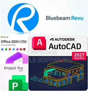 Microsoft Office 2024 + Project Pro + Autocad 2027 + Bluebeam Revu