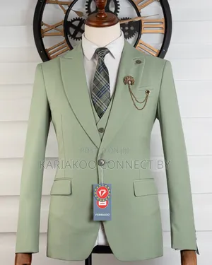 Mint Green 3-Piece Luxury Suit