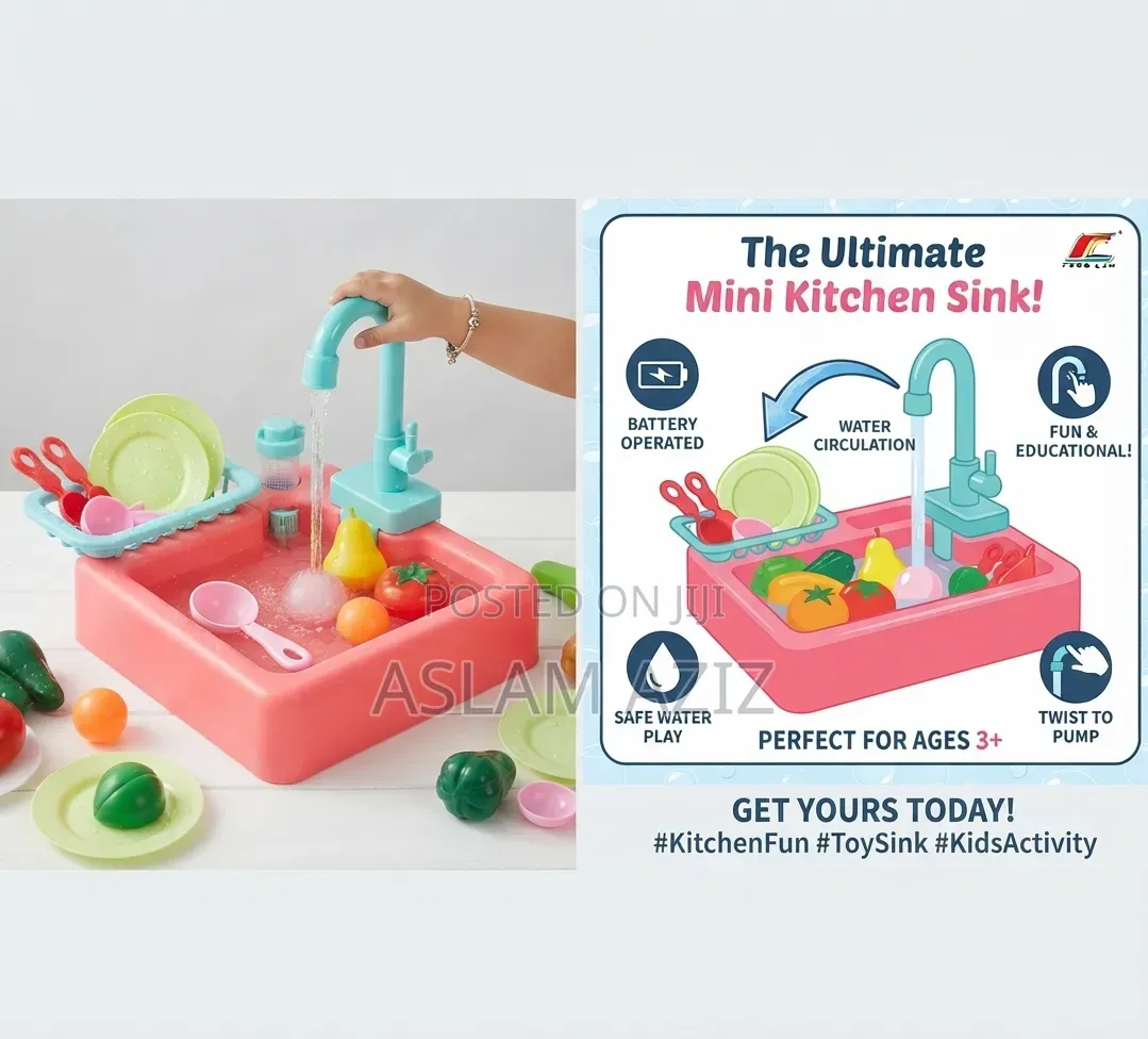 Children’S Toy Kitchen Sink Set(Toys For Kids)