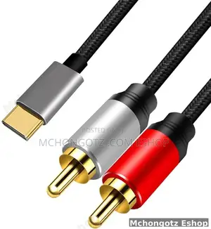 Usb C | Type C To 2 Rca Cable 3m Audio Video Adapter Otg