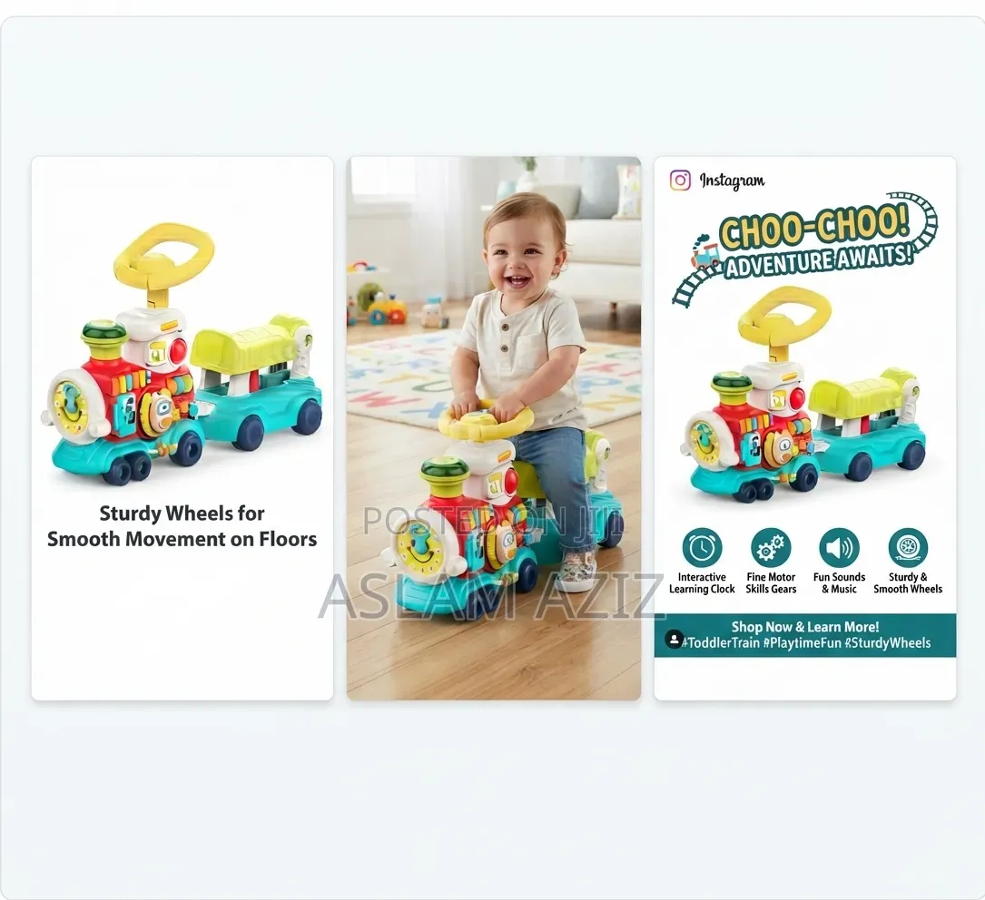 Children’S Ride-on Push Car/Walker Toy