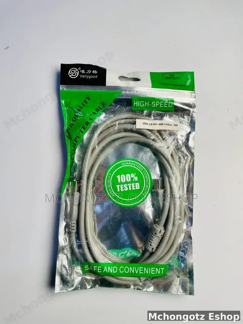 3 Meter Usb Printer Cable