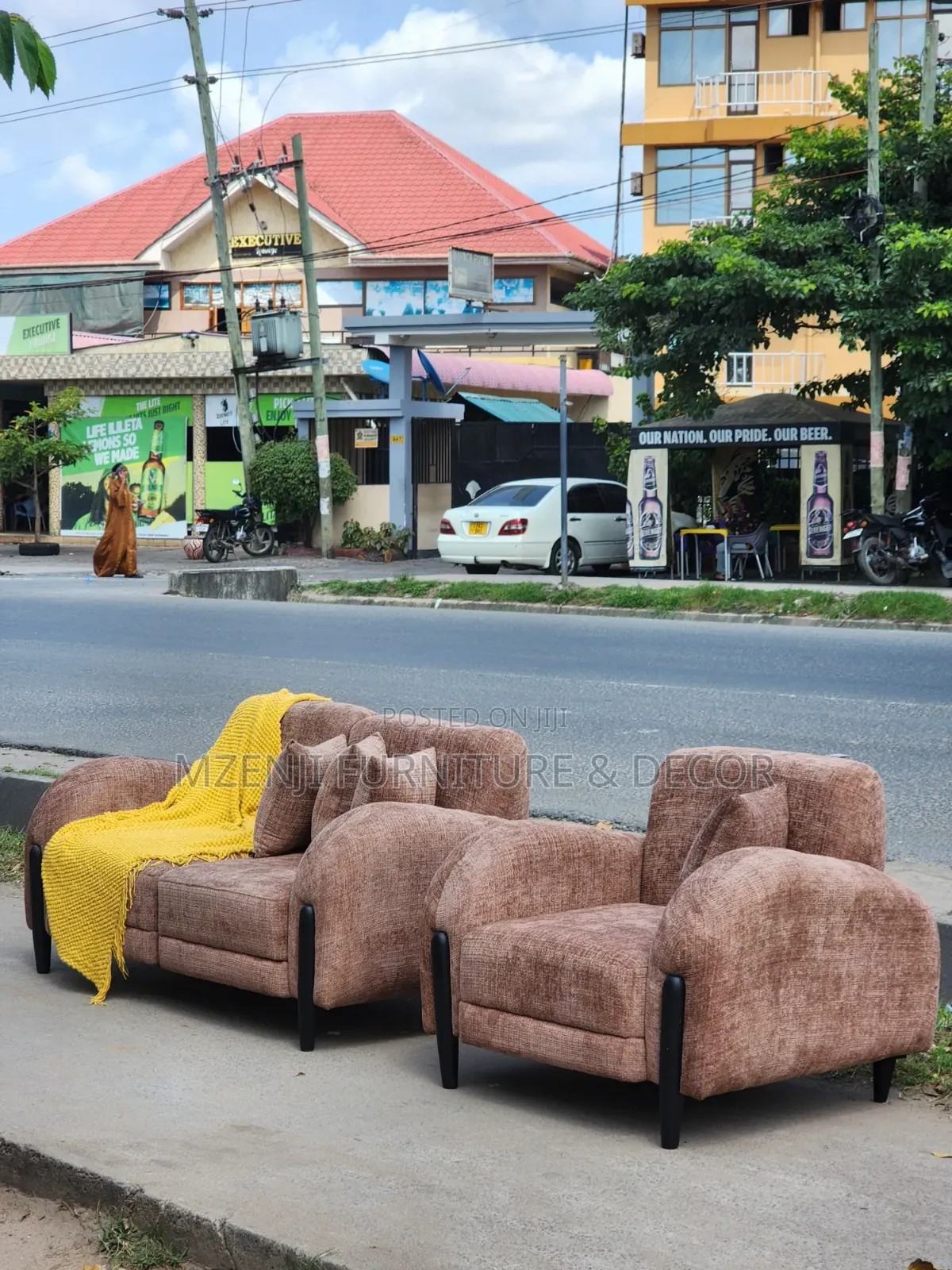 Sofa Set 2:1 Fibers and Spring