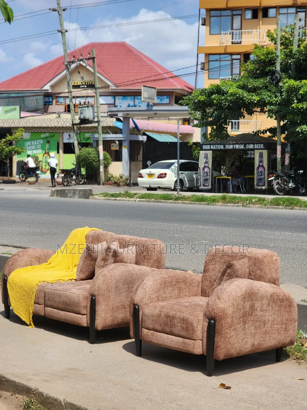 Sofa Set 2:1 Fibers and Spring