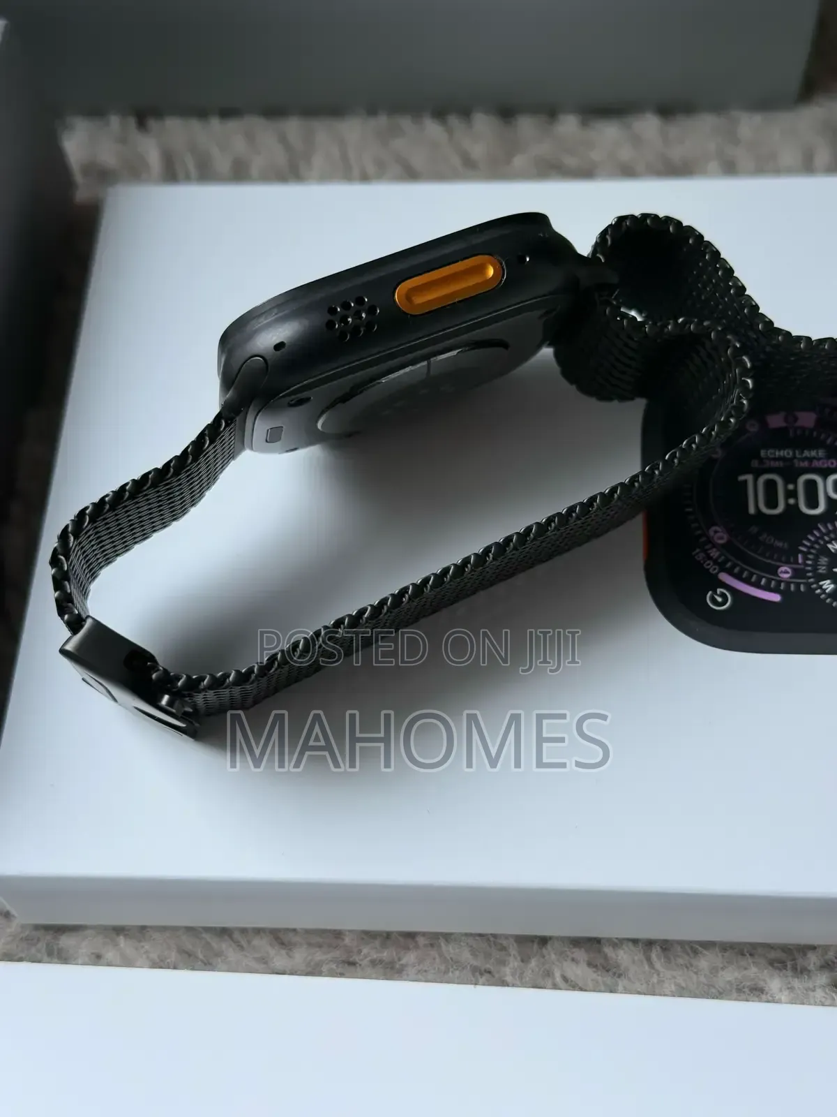 Black Titanium Case With Black
Titanium Milanese Loop Watch Ultra 3