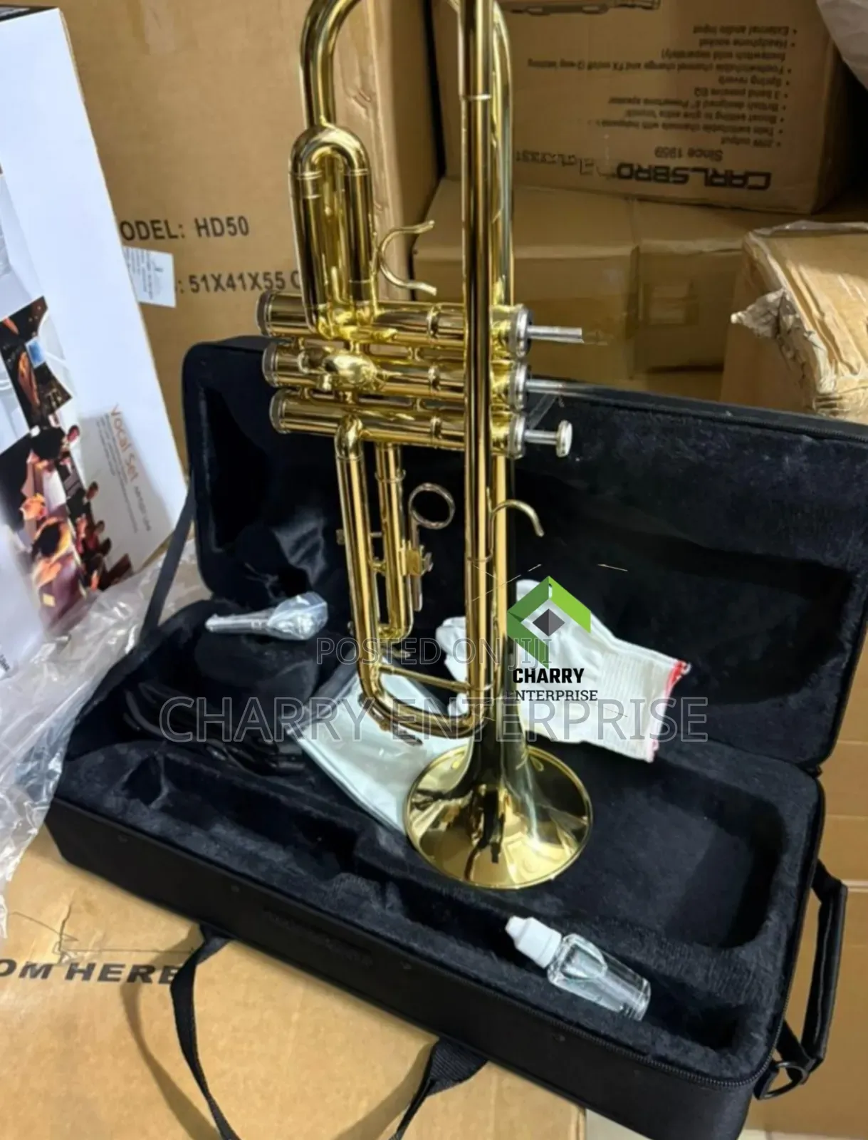 Golden Brass Trumpet for Both Beginners and Professional Performances