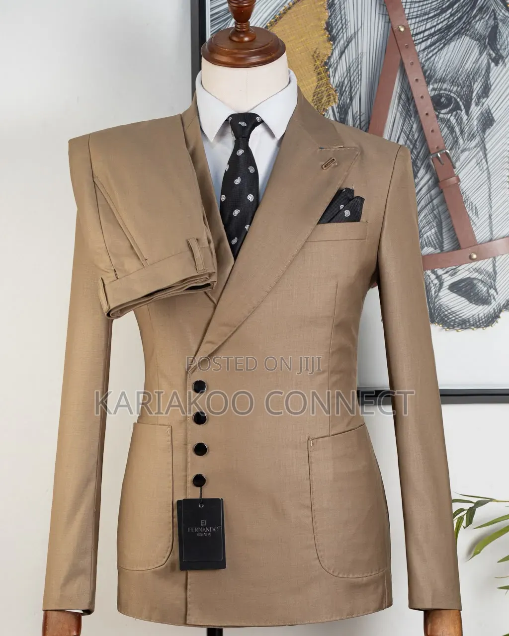 Real Man Cream Suit