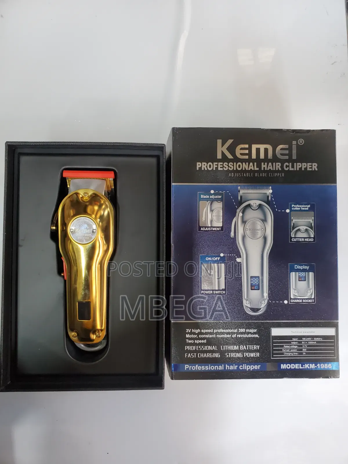 Kemei Professional Hair Clipper Km_1986