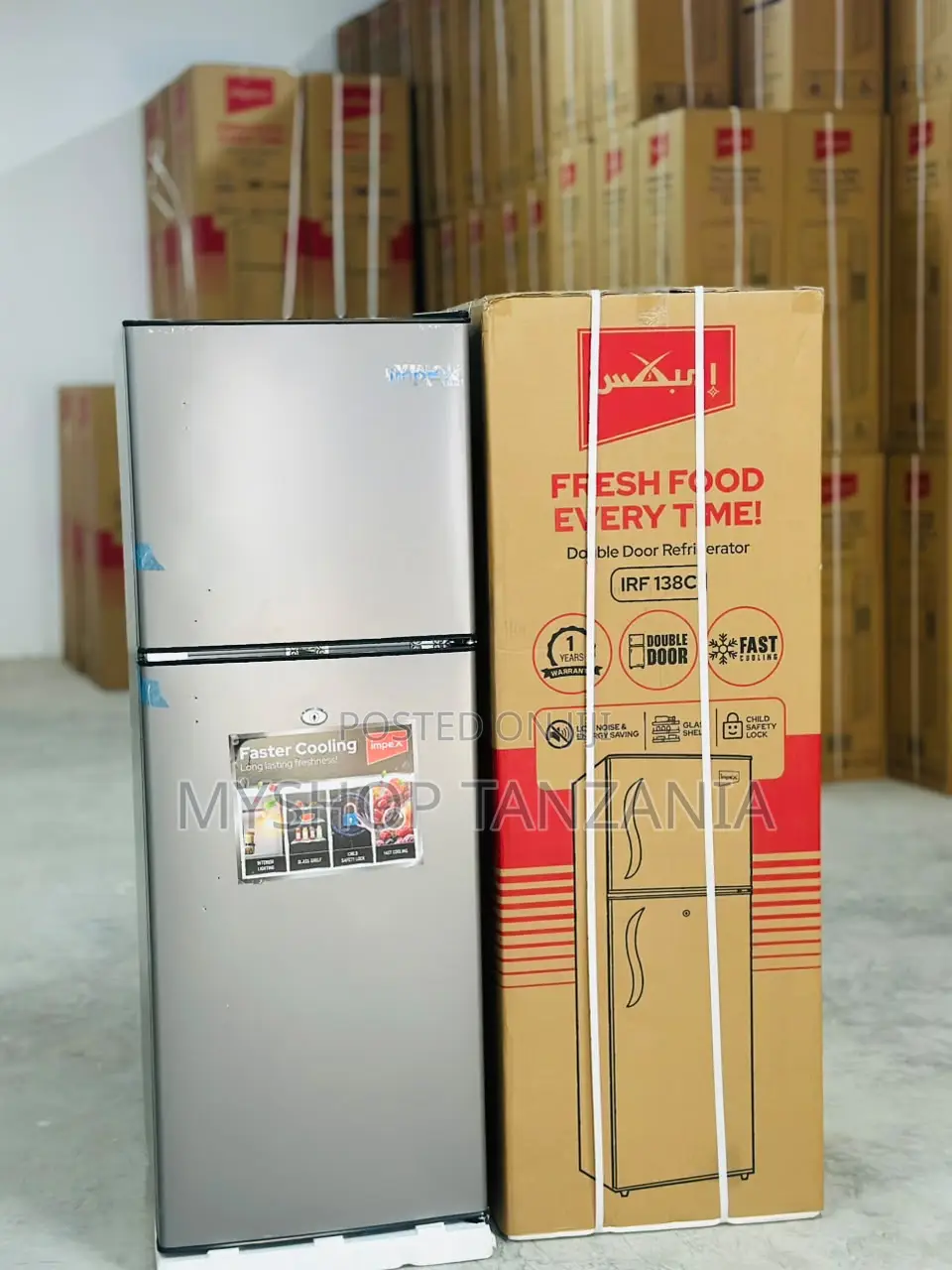 Impex Refrigerator 138 Litres Double Doors