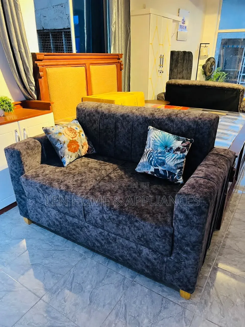 Sofa L Shape Color Grey