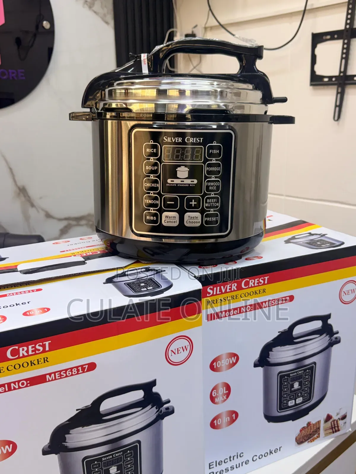 6ltrs 10 in 1 Silver Crest Pressure Cooker