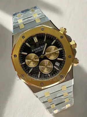 Audemars Piguet Ap Original Royal Oak Chronograph Gold, Silver Black