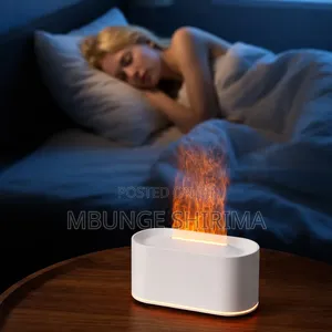 *#Flame Aroma Diffuser* Color:White