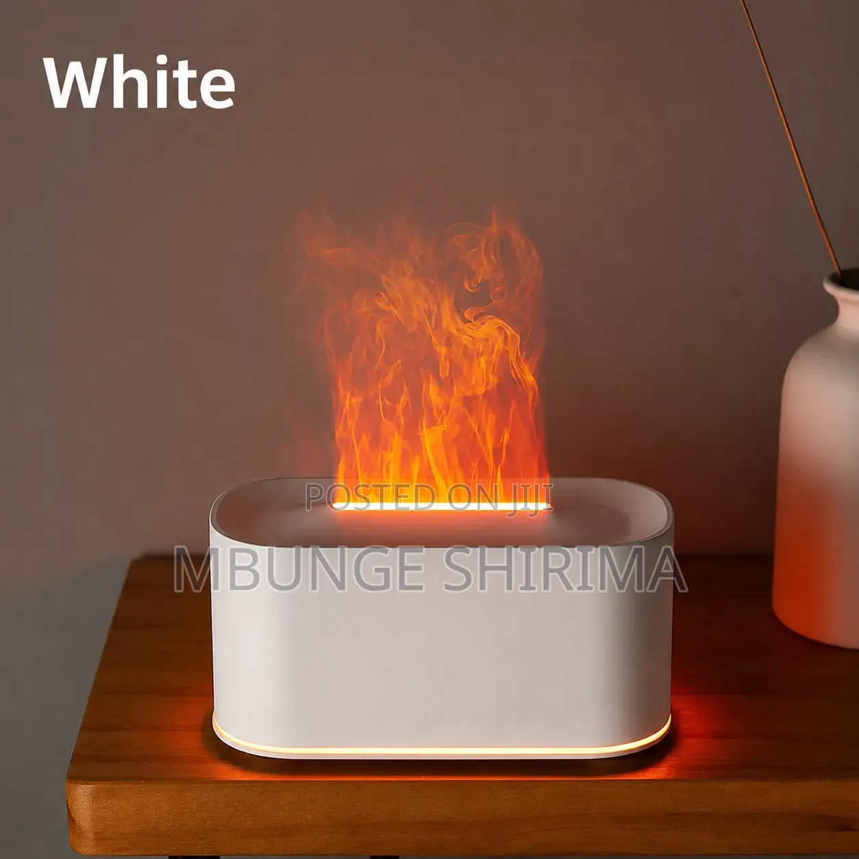 *#Flame Aroma Diffuser* Color:White