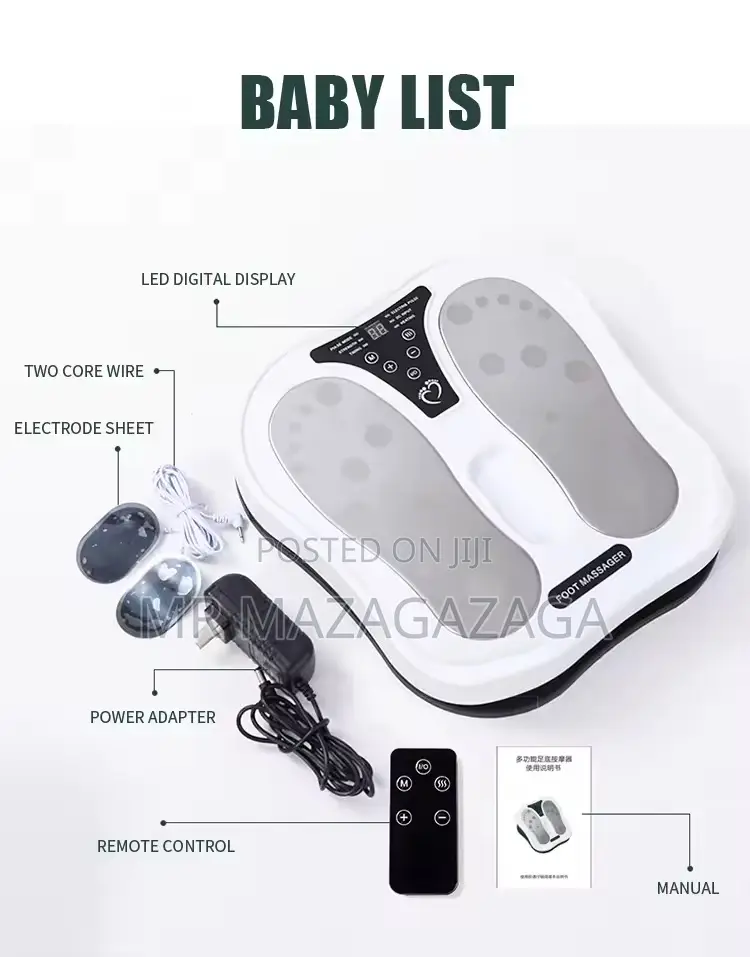Wireless Remote Control Pulse Heating Foot Massager