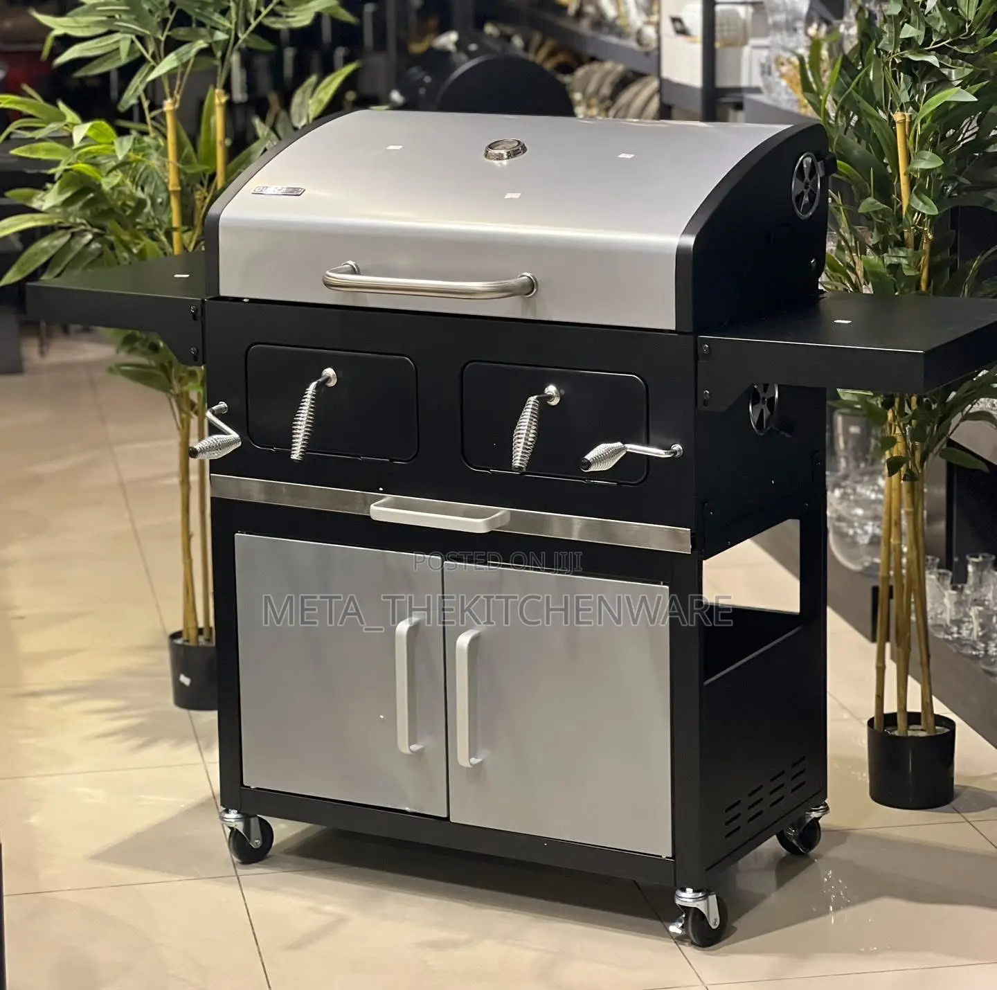 Landman Grande XXL Charcoal Barbecue Grill/ Outdoor BBQ Garden