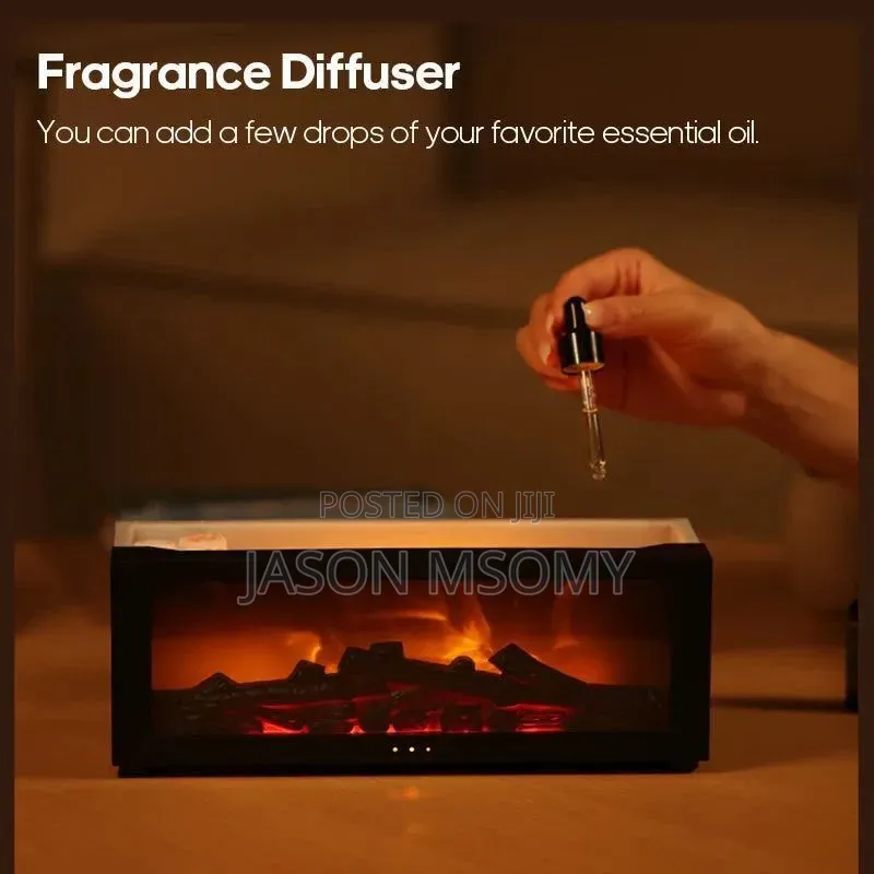 Flame Fire Place With Diffuser Aroma