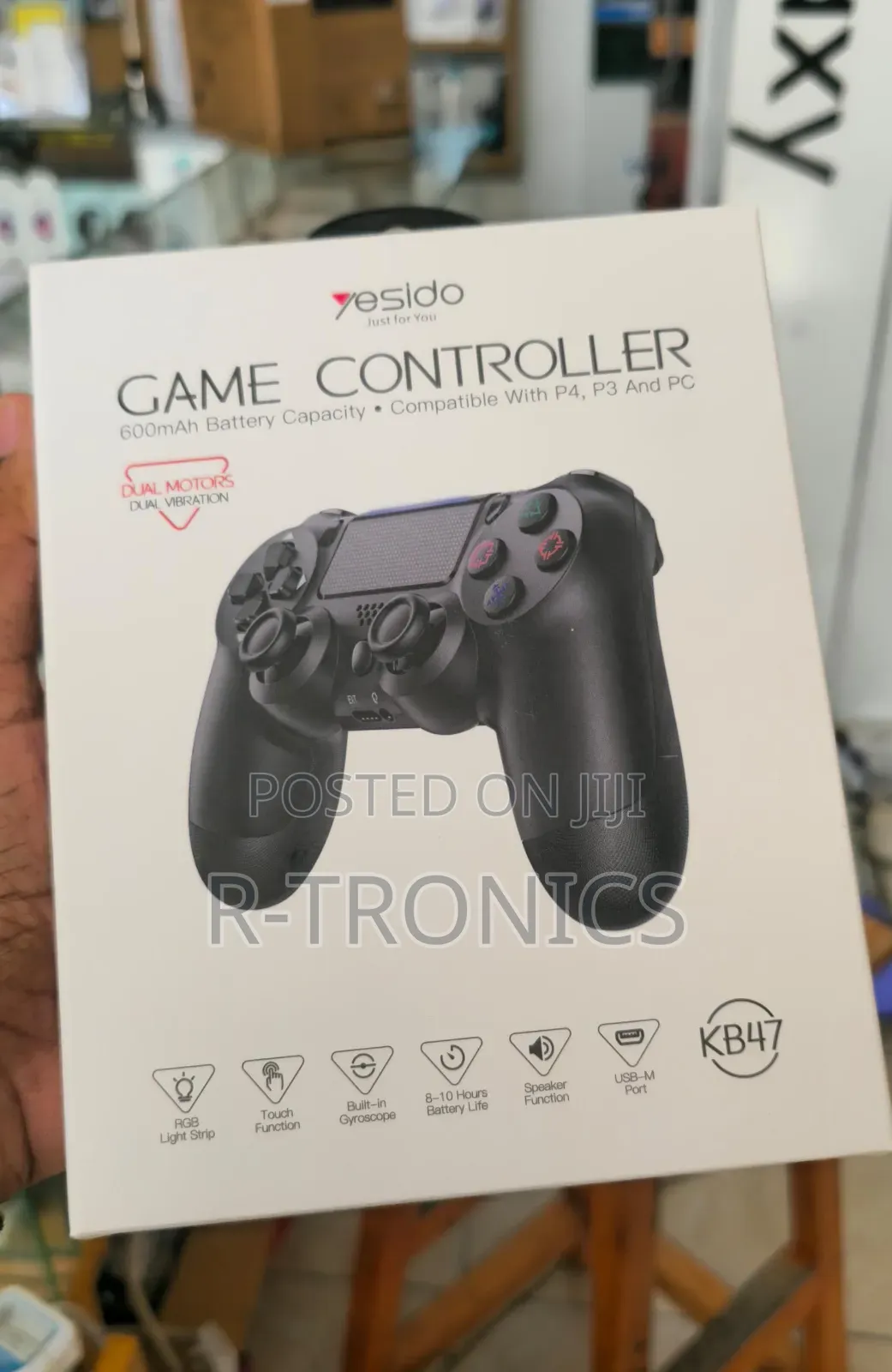 Yesido Kb47 Third-Party Controller Compatible With Ps4, Ps3, and Pc