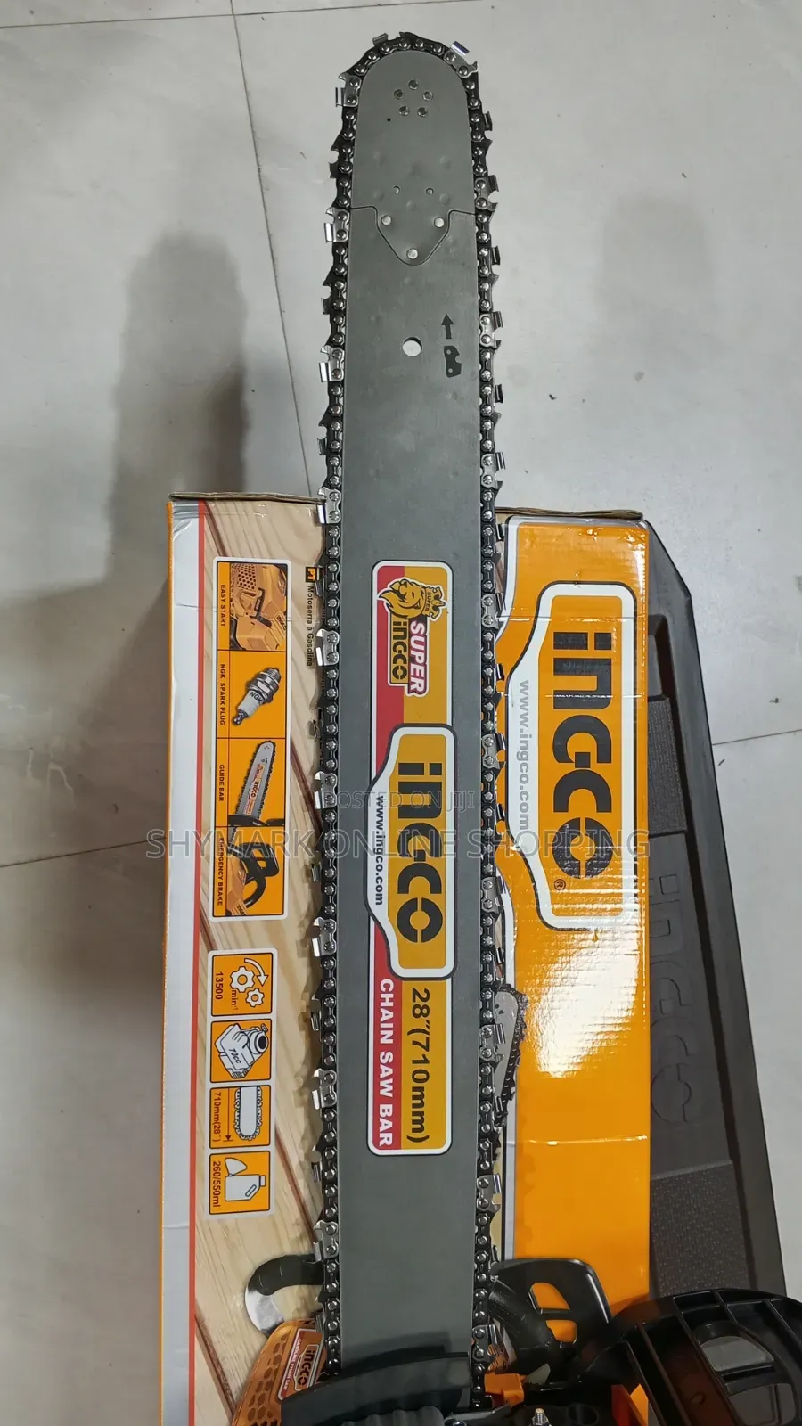 INGCO Heavy Duty Gasoline Chainsaw 28 Inch
