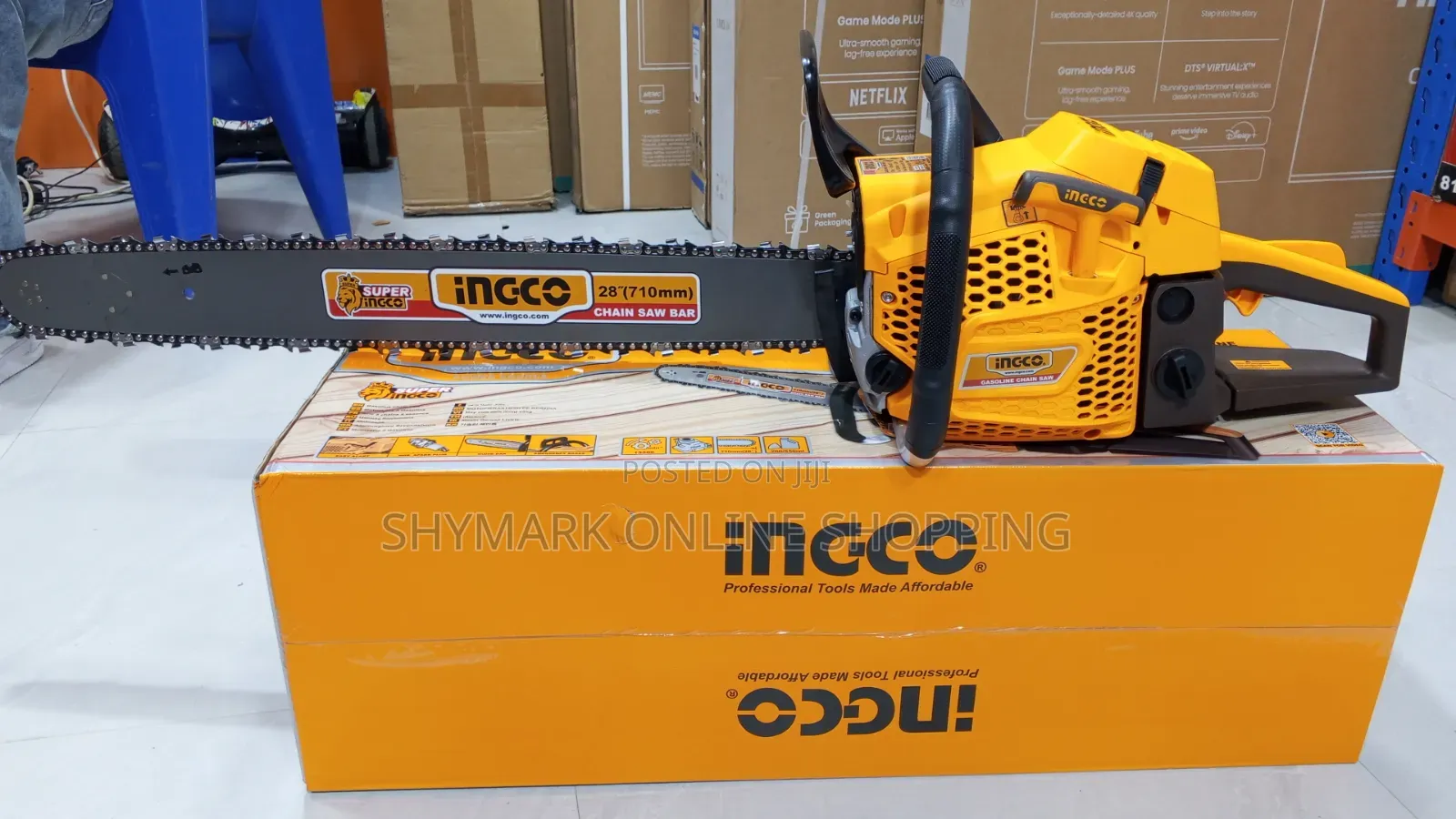 INGCO Heavy Duty Gasoline Chainsaw 28 Inch