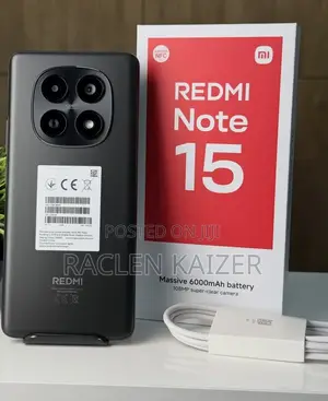 New Xiaomi Redmi Note 15 256 GB Black