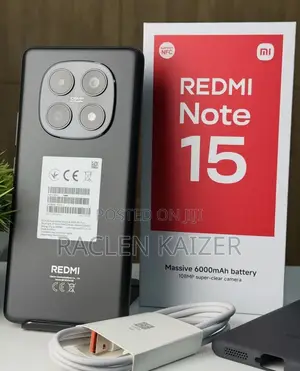 New Xiaomi Redmi Note 15 256 GB Black