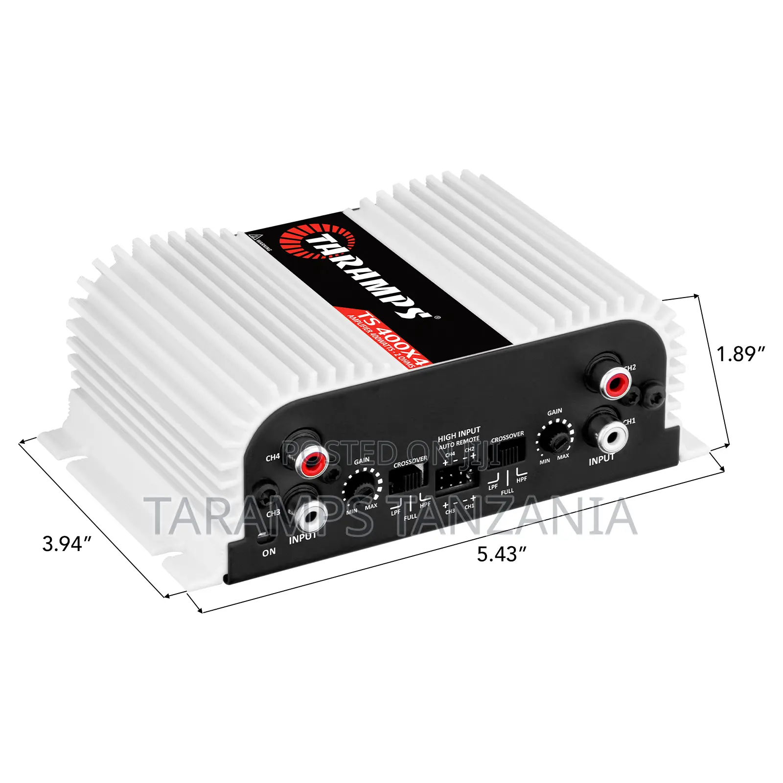 Taramps TS 400X4 2 Ohms 400W RMS 4 Channel Amplifier High-Level Input