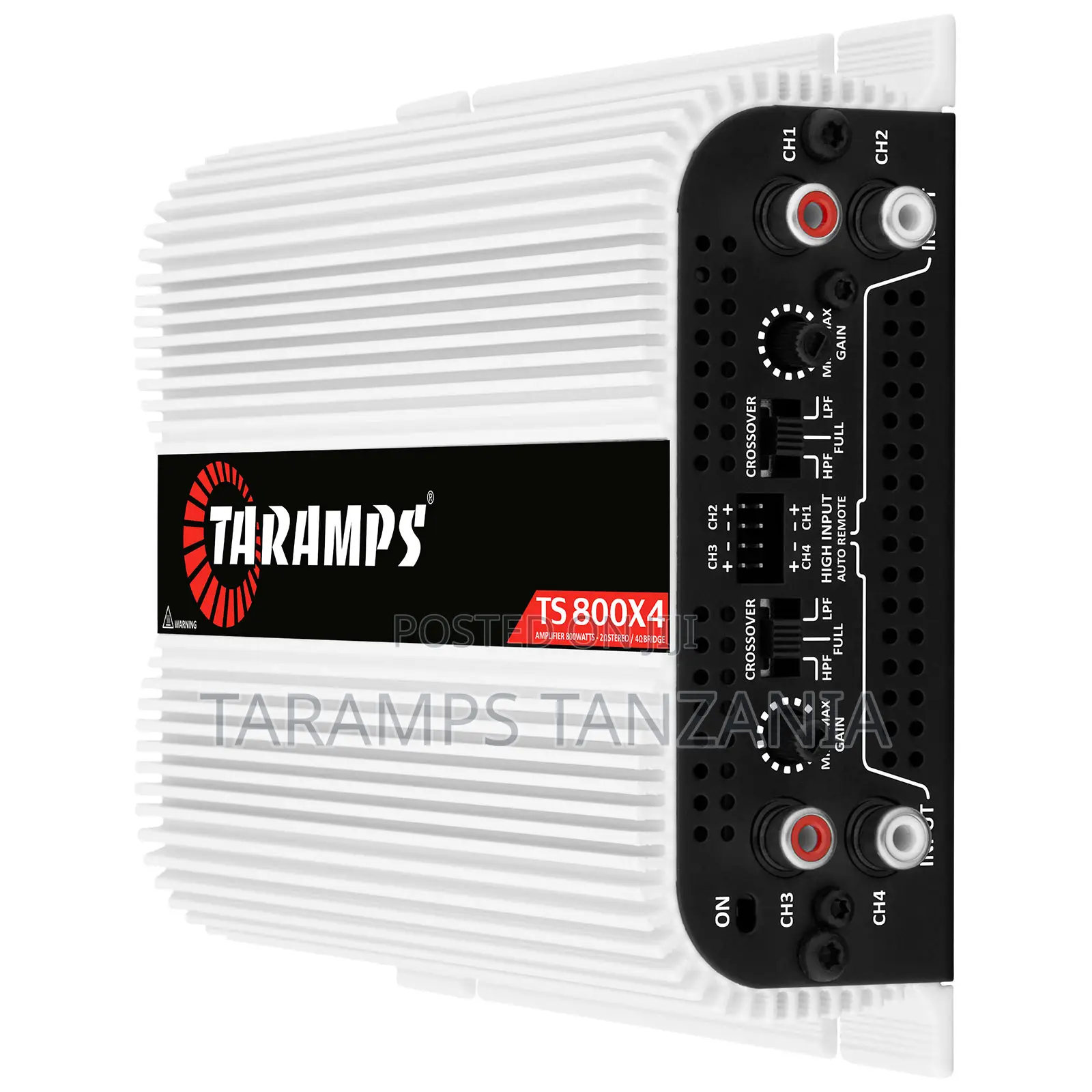 Taramps TS 800X4 2 Ohms 800W RMS 4-Channel Amp RCA High-Level Input