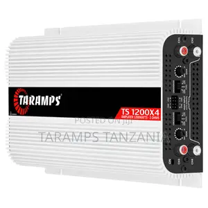 Taramps TS 1200X4 2 Ohm 1200W RMS 4-Channel Amp RCA High-Level Input