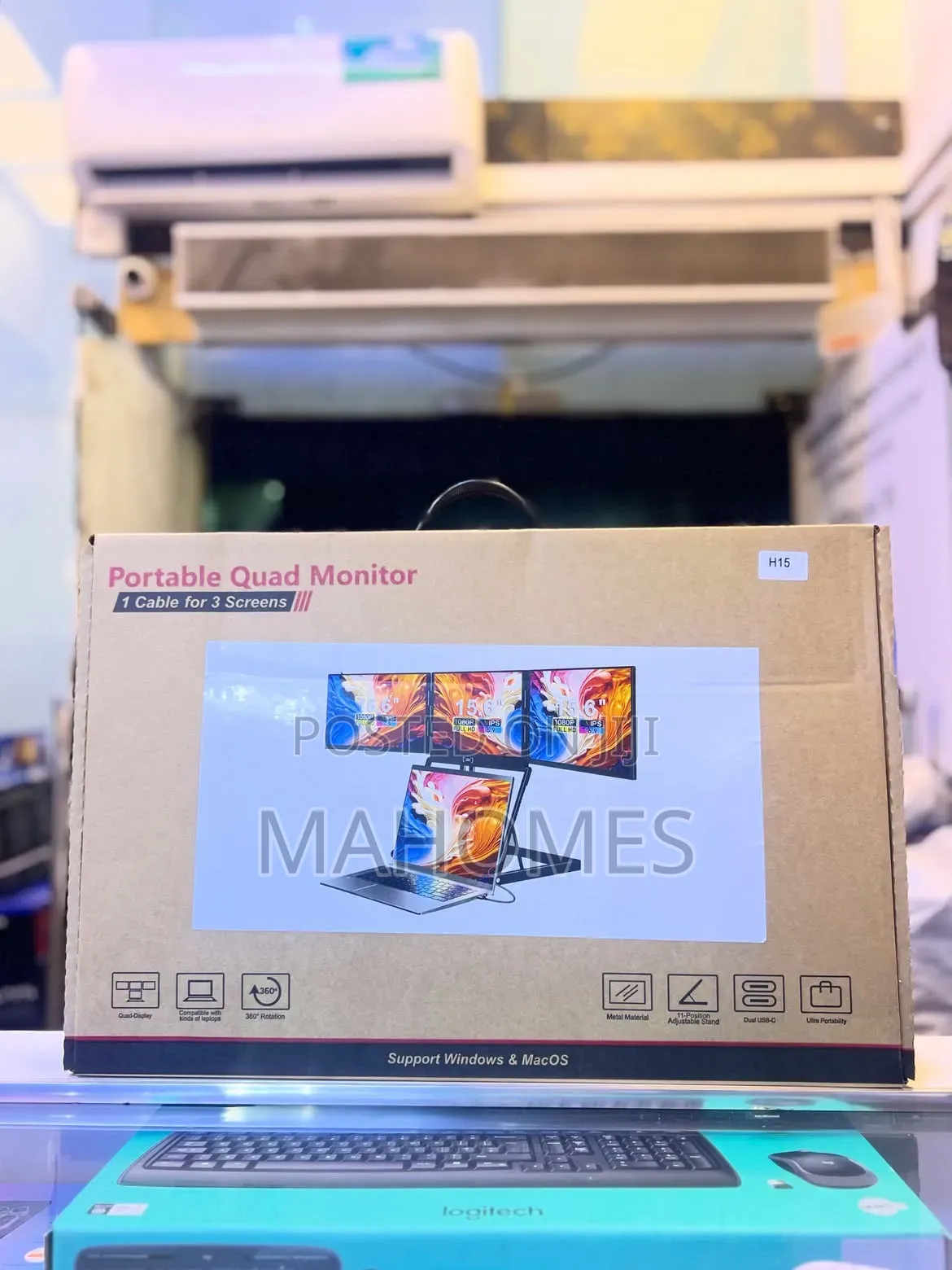 Portable Quad Monitor (15.6