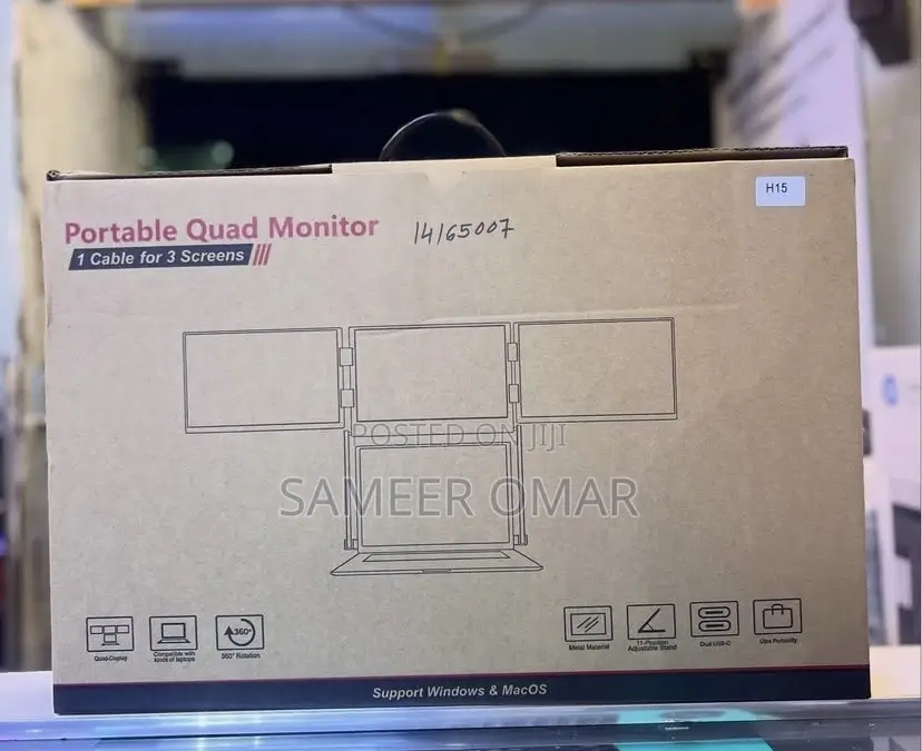 Portable Quad Monitor (15.6”)