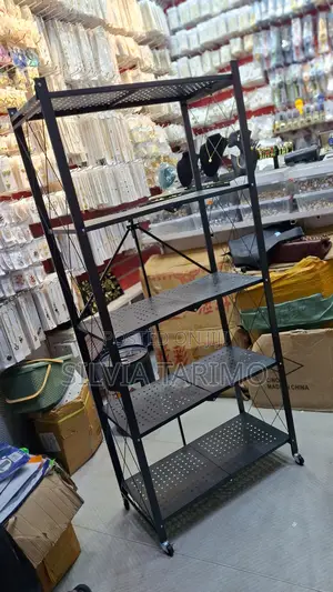 Modern 4-Tier Storage Rack – Strong Space Saving