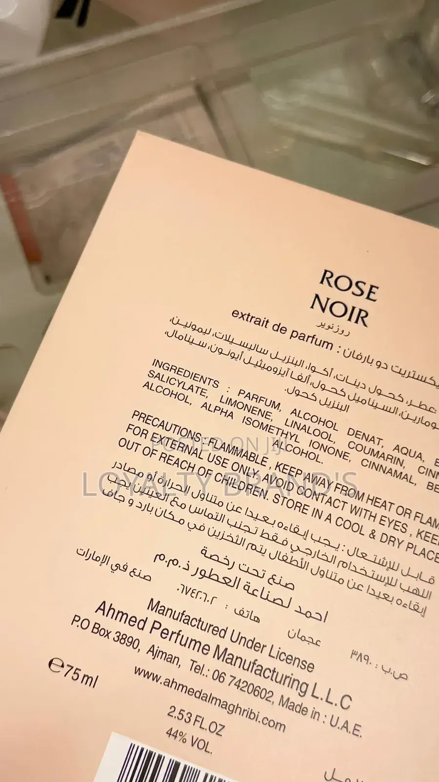 ROSE NOIR by Ahmed
