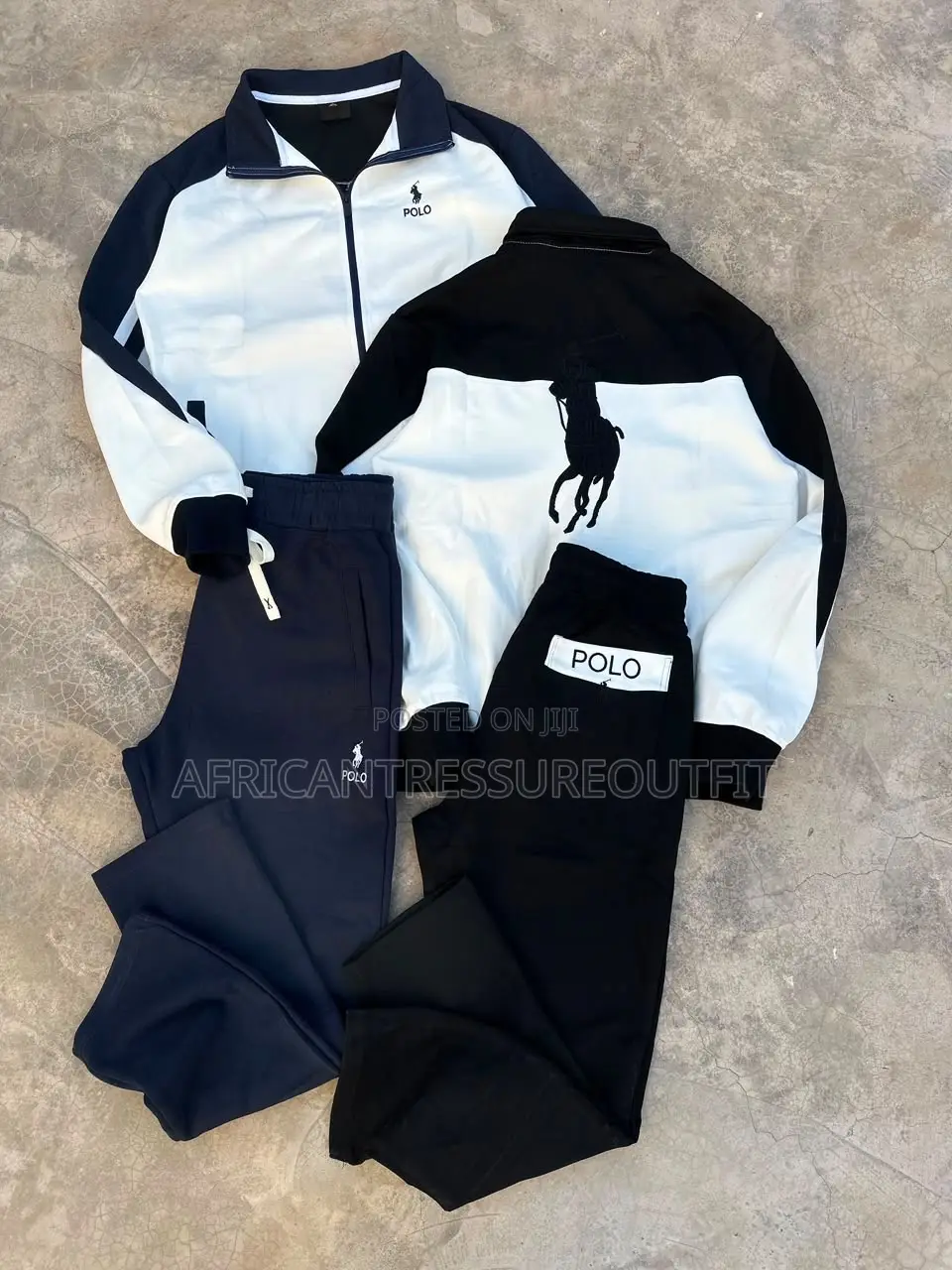 Polo Ralph Lauren Full Zip Up Jackets Tracksuits Double Knit Fabric