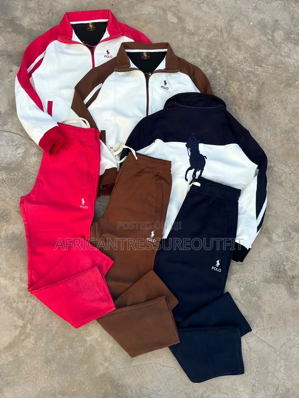 Polo Ralph Lauren Full Zip Up Jackets Tracksuits Double Knit Fabric